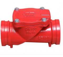 橡胶辩沟槽止回阀